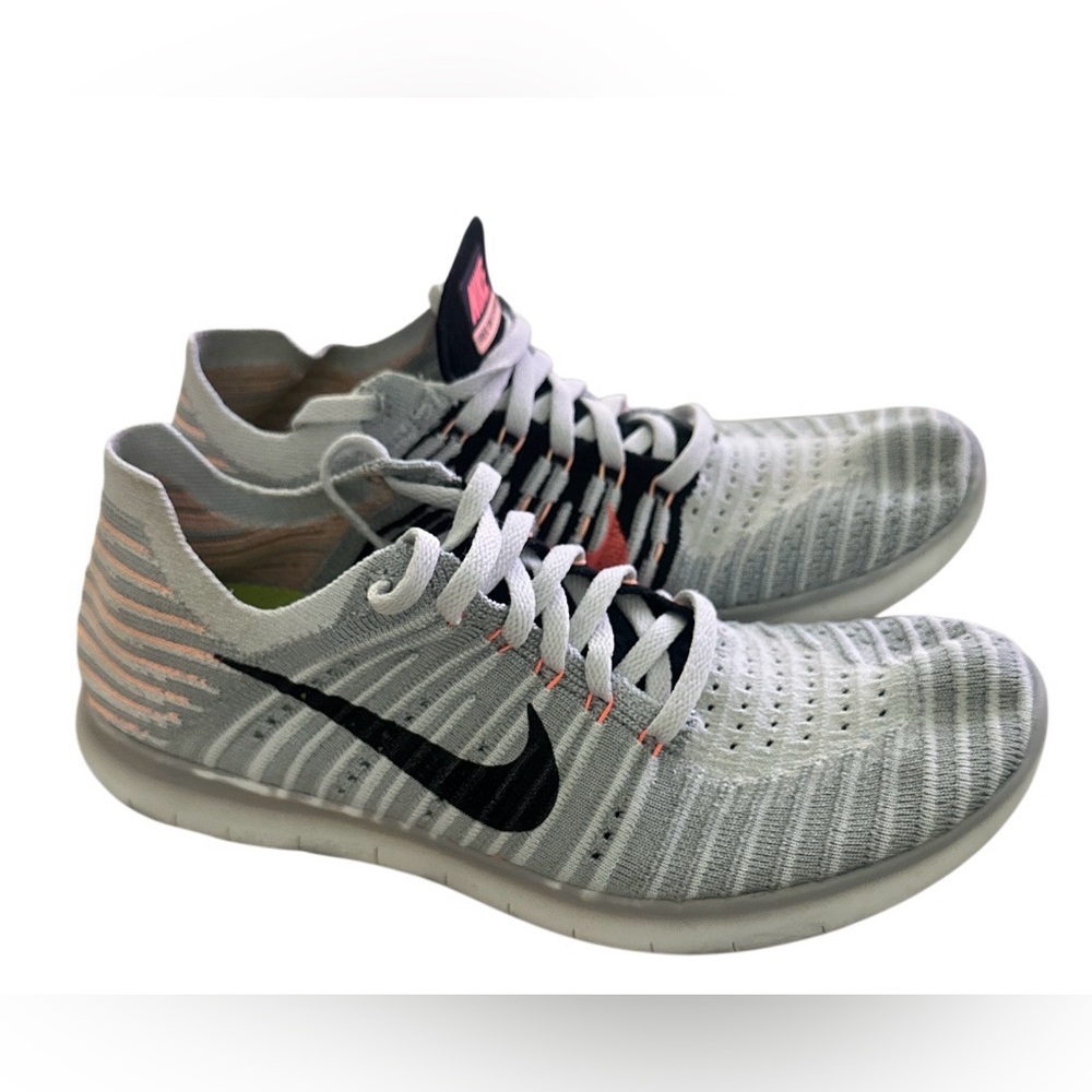 Nike Free RN Flyknit Women's ~ Size 7.5 ~ Running Jogging Shoes Multicolor - Picture 2 of 9